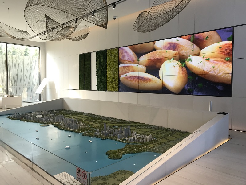廣東汕頭華潤海灣中心售樓處拼接屏項(xiàng)目